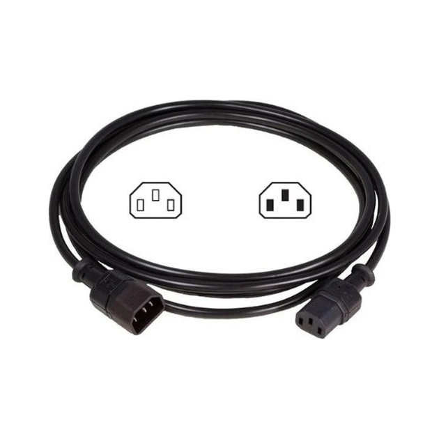 Кабель живлення IEC320 C13 - IEC320 C14 1,8м Conteg (IP-C-C3C418) - изображение 1