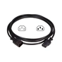 Кабель живлення IEC320 C13 - IEC320 C14 1,8м Conteg (IP-C-C3C418) - зменшене зображення 1