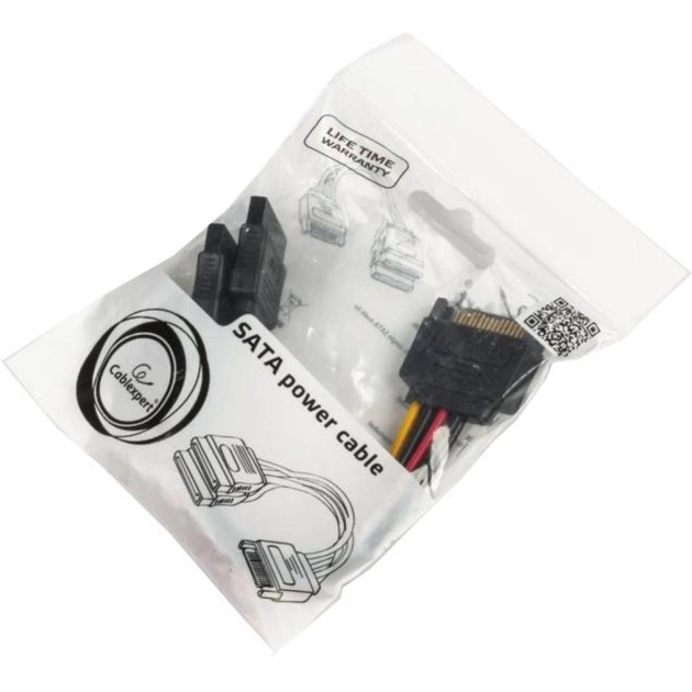 Кабель живлення SATA power 0.15m Cablexpert (CC-SATAM2F-01) - picture 3