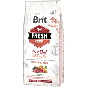 Сухий корм для собак Brit Fresh Beef/Pumpkin Puppy Large 12 кг (8595602530755) зображення 1