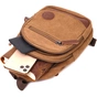 Сумка Vintage Для чоловіків через плече з ущільненою спинкою Коричнева (22177) - зменшене зображення 8