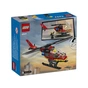 Конструктор LEGO City Пожежний рятувальний гелікоптер 85 деталей (60411) - зменшене зображення 1