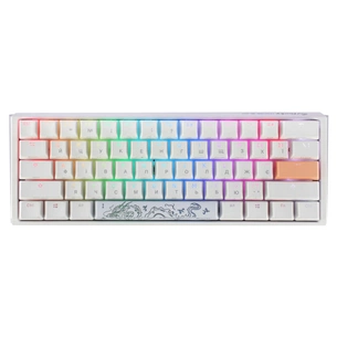 Клавіатура Ducky One 3 Mini Cherry MX Silent Red RGB UA USB White (DKON2161ST-SUAPXPWWWSC1) зображення 1