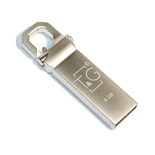 USB флеш накопичувач T&G 8GB 027 Metal Series Silver USB 2.0 (TG027-8G) зображення 1