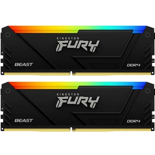 Модуль пам'яті для комп'ютера DDR4 16GB (2x8GB) 3733 MHz Beast RGB Kingston Fury (ex.HyperX) (KF437C19BB2AK2/16) зображення 1