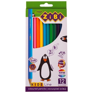 Олівці кольорові ZiBi KIDS Line 12 кольорів (ZB.2414) зображення 1