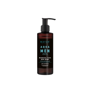 Гель для душу Mayur Aqua For Men 3 в 1 Парфумований для чоловіків 200 мл (4820230954920) зображення 1