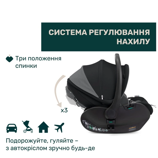 Автокрісло Chicco First-Seat Recline i-Size Чорне (8058664174140) (87100.45) - picture 7