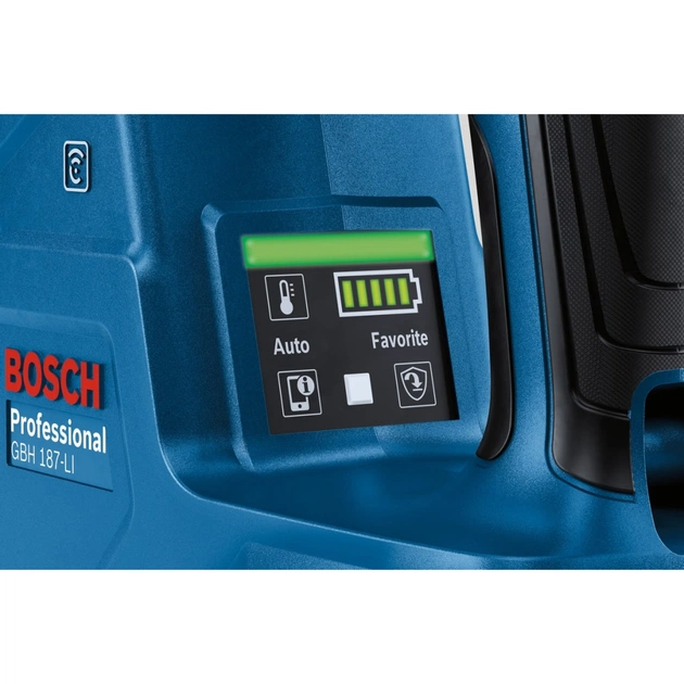 Перфоратор Bosch GBH 187-LI Professional 2*18 В 5 Ач, SDS-Plus, 2.4 Дж, 980 об/х (0.611.923.021) - изображение 8