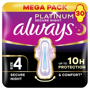 Гігієнічні прокладки Always Platinum Secure Night Розмір 4 30 шт. (8700216784573) зображення 1