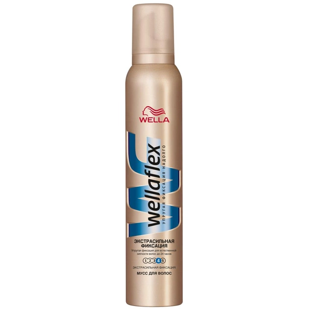 Мус для волосся WellaFlex Экстрасильная фиксация 200 мл (4056800910458) - изображение 1