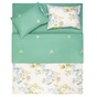Постільна білизна Ardesto Gloria сатин квіти зелений полуторний 160х220 (ART1622FE) - зменшене зображення 4