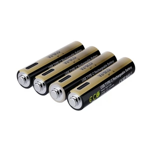 Аккумулятор Verico AAA USB Type-C 750mAh/1125mWh-1.5V Li-ion 4шт./уп. (Loop Energy PRO) (1UDBT-A7WEAC-NN) изображение 1