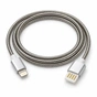 Дата кабель USB 2.0 AM to Lightning 1.0m 2.4A metal silver XoKo (XK-CTL-001-SL) - зменшене зображення 1