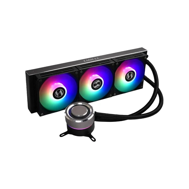 Система рідинного охолодження Lian Li Galahad AIO 360 Black Liquid Cooler with RGB (G89.GA360B.01) - изображение 1
