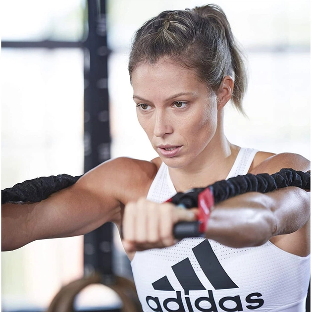 Еспандер Adidas Power Tube ADTB-10603 чорний, червоний 122 см (885652000284) - зображення 8