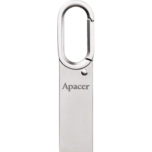 USB флеш накопичувач Apacer 64GB AH13E Silver USB 2.0 (AP64GAH13ES-1) зображення 1