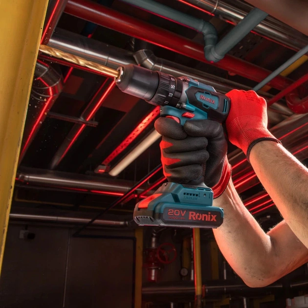 Шуруповерт Ronix ударный аккумуляторный 20В, 2Ah х 2 (8900K) - изображение 12