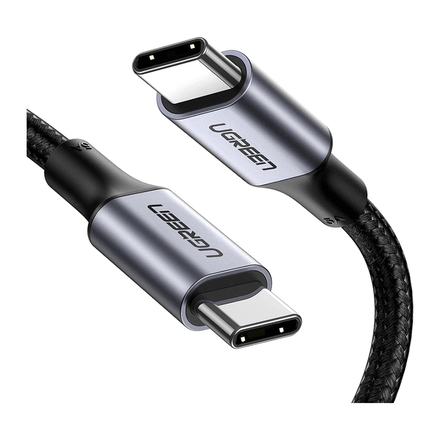 Дата кабель USB-C to USB-C 1.5m 100W US316 Space Gray Ugreen (70428) - изображение 1