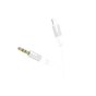 Кабель мультимедійний Lightning to 3.5mm M 1.0m white BOROFONE (6941991108570) - зменшене зображення 2