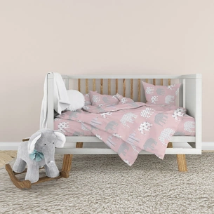 Дитячий постільний набір Home Line Слони (рожевий) (181495) зображення 1