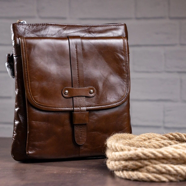 Сумка Vintage Коричнева (14091) - зображення 3