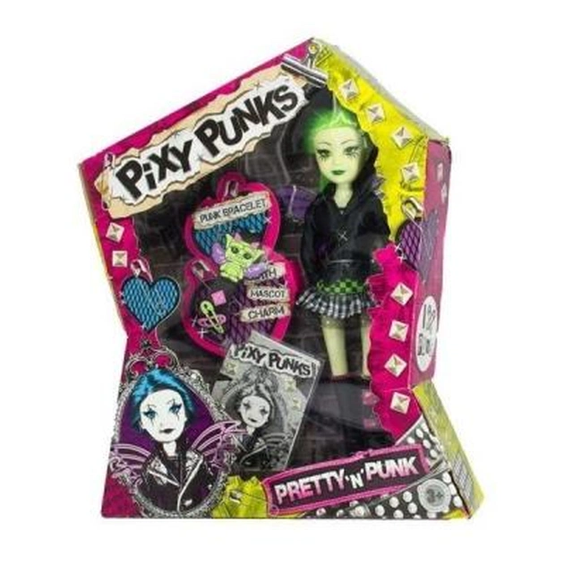 Лялька Funville Pixie Punks з браслетом для дівчинки, з зеленим волоссям (FV240285-4) - изображение 1