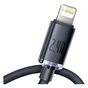 Дата кабель USB 2.0 AM to Lightning 2.0m 2.4A black Baseus (CAJY000101) - уменьшенное изображение 3