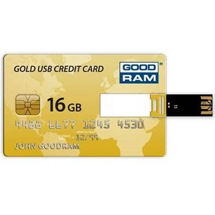 USB флеш накопичувач Goodram 16Gb Credit Card Gift (PD16GH2GRCCPR9+G) зображення 1