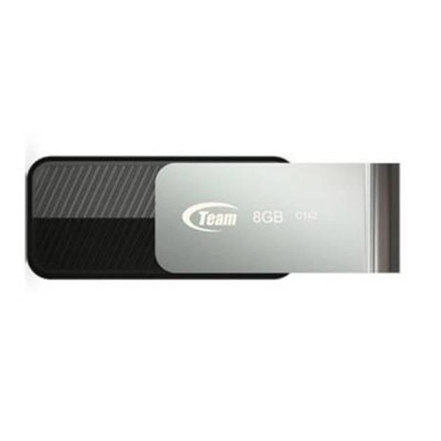 USB флеш накопичувач Team 8GB C142 Black USB 2.0 (TC1428GB01) - зображення 1