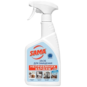 Спрей для чищення ванн Sama Для знищення неприємних запахів 500 г (4820270630969) зображення 1