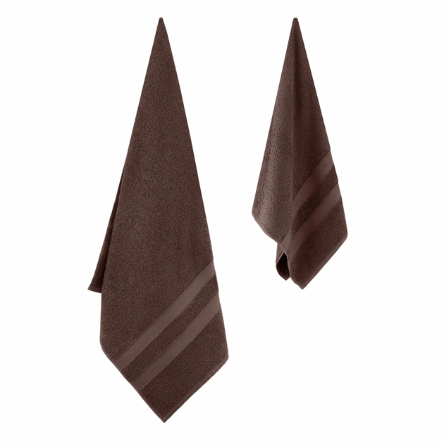 Рушник Ardesto набір махрових Splendid 50х90 см, 70х140 см, 2шт, 100% бавовна, коричневий (ART2359BR) - picture 5