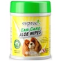 Вологі серветки для тварин Espree Aloe Ear Care Pet Wipes 60 шт. (0748406012776) - зменшене зображення 1