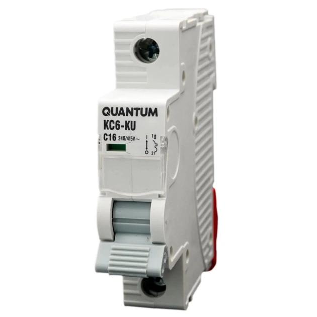 Автоматичний вимикач Quantum 1п С 16A MCB 6kA (2704 / KC6-K/ C/1P/16A-6k) - зображення 1