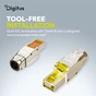 Конектор RJ45 cat.6A STP 8P8C, tool-free, 1pcs Digitus (DN-93638) - зменшене зображення 10