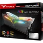 Модуль пам'яті для комп'ютера DDR4 16GB (2x8GB) 4000 MHz T-Force Night Hawk White RGB Team (TF2D416G4000HC18EDC01) - зменшене зображення 3