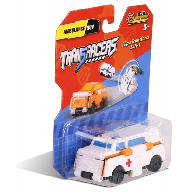 Машина TransRacers 2-в-1 Швидка допомога & Позашляховик (YW463875-06) - изображение 1