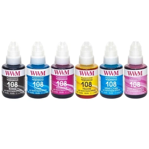Чорнило WWM Epson L8050/L18050 B/C/M/Y/LC/LM 6х140г (E108SET6) зображення 1