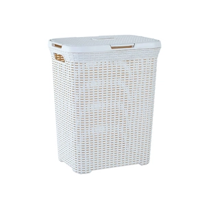 Кошик для білизни Алеана Ротанг Біла троянда 50 л (алн 1122098/біла роза) изображение 1