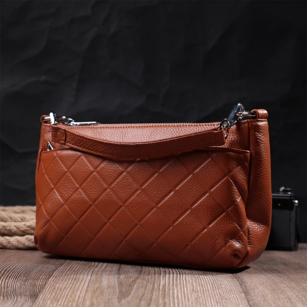 Сумка Vintage З натуральної шкіри Руда (22804) - зображення 11