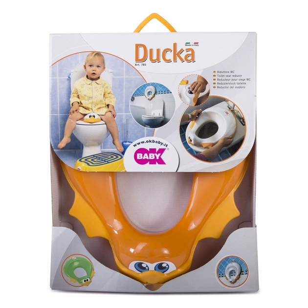 Накладка на унітаз Ok Baby Ducka анатомічної форми Помаранчева (37854530) - зображення 7