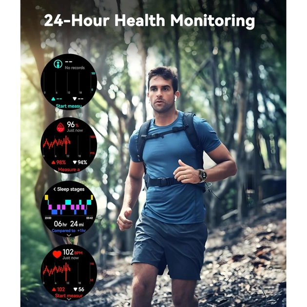 Смарт-годинник OUKITEL BT12 Grey (6931940789585) - picture 8