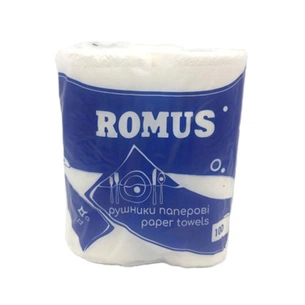 Паперові рушники Romus 2 шари 100 відривів 2 рулони (4820266290825) picture 1
