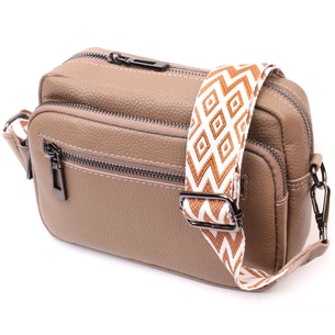 Сумка Vintage Жіноча з накладною кишенею з натуральної шкіри Бежева (22638) зображення 1