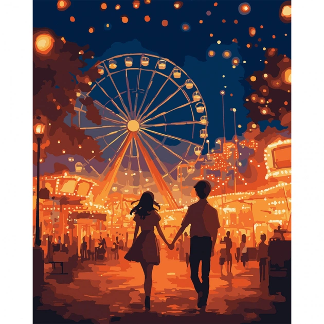 Картина по номерам Santi Перше побачення 40х50 см LED підсв (956645) - picture 1