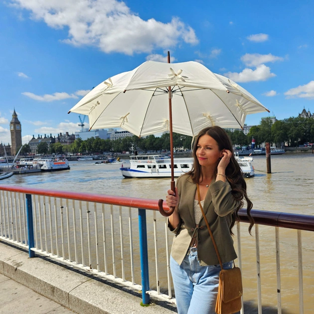 Парасоля Fulton L908-039595 Kensington UV Star Cream (L908-039595) - зображення 2