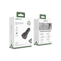 Зарядний пристрій Acefast B7 Car Charger 2xUSB-A 45W with digital display Metal Black (6974316280989) - зменшене зображення 3