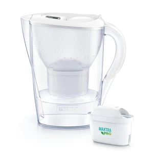 Фільтр-глечик Brita Marella Memo MXPro 2.4л (1.4л води) з фільтр-картриджем, білий (1052789) изображение 1