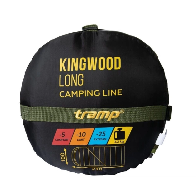 Спальний мішок Tramp Kingwood Long Olive/Grey R (UTRS-053L-R) - зображення 11