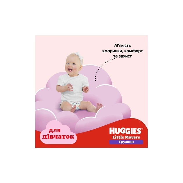 Підгузки Huggies Little Movers/Pants 5 (12-17 кг) для дівчаток 34 шт (5029053564272) - зображення 12